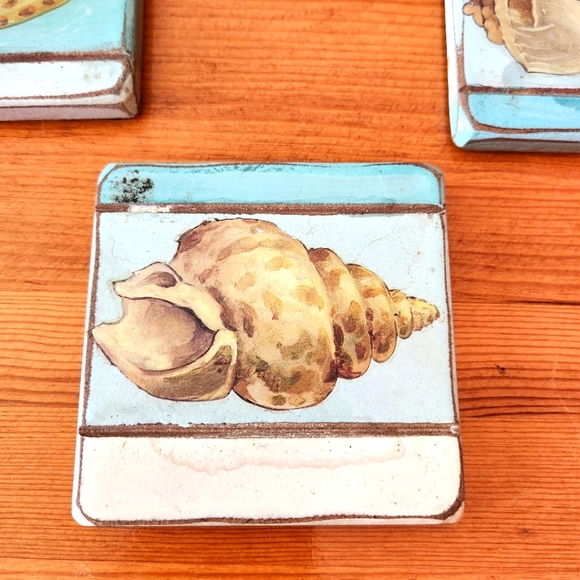 Boho Beach shell coasters - Picture 4 of 7